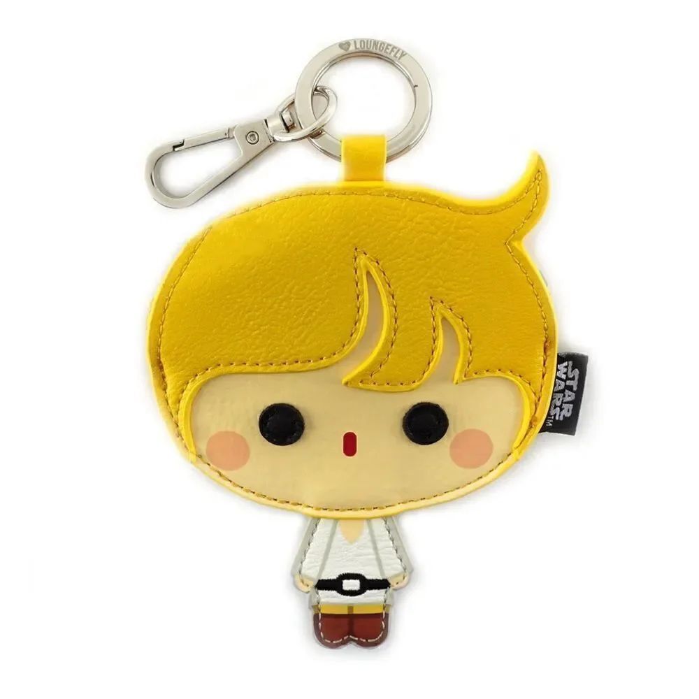 Loungefly Luke Skywalker LucasFilm Chibi Zipper Coin Bag Keychain RARE